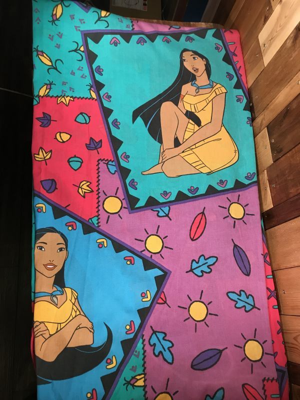 Disney Pocahontas Box Sheet ポカホンタス ビンテージ ボックスシーツ ディズニー 90年代 Animation Character アニメーション系キャラクター Disney ディズニー 系 Stimpy Vintage Collectible Toys スティンピー ビンテージ コレクタブル トイズ