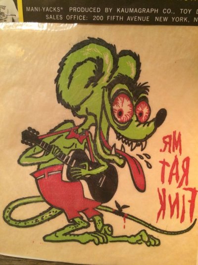 画像1: MANI-YACK RAT FINK IRON ON TRANSFER