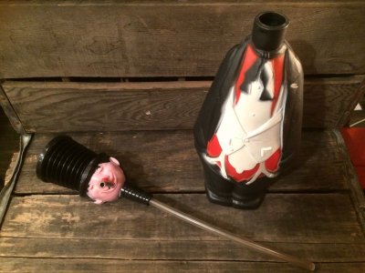 画像2: Liquor Decanter Drunk Hobo Pump Dispensor