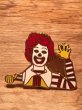 マクドナルドキャラクターのロナルド(ドナルド)のビンテージバッジ