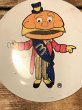 マクドナルドキャラクターのチーズマックメイヤーのヴィンテージタブバッチ