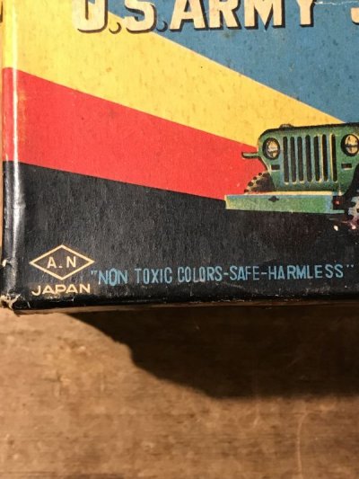 画像2: U.S. Army Jeep Tin Friction Car Toy　USアーミー　ビンテージ　ジープ　50年代　ブリキ　トイ　ヴィンテージ　vintage