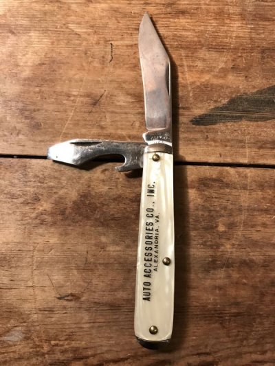 画像2: Auto Accessories Co Pocket Knife　アドバタイジング　ポケットナイフ　60年代　オートアクセサリー　シェル　企業物　ヴィンテージ　vintage