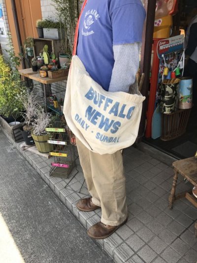 画像3: Buffalo News Newspaper Bag　ニュースペーパーバッグ　50年代　キャンバス　アドバタイジング　古着　ヴィンテージ　アンティーク　antique　vintage