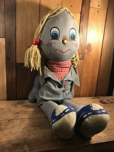 画像2: Levi's Big Denim Rug Doll　リーバイス　ビンテージ　ラグドール　プラッシュドール　70年代