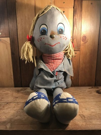 画像1: Levi's Big Denim Rug Doll　リーバイス　ビンテージ　ラグドール　プラッシュドール　70年代