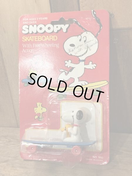 Snoopy & Woodstock Skateboard Figure スヌーピー ビンテージ 