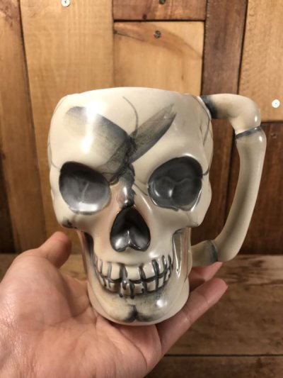 画像3: Japan Made Skull Ceramic Mug　スカル　ビンテージ　マグカップ　ジャパンメイド　貯金箱　50年代