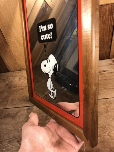 画像3: Peanuts Snoopy Wall Hanging Pub Mirror　スヌーピー　ビンテージ　パブミラー　ピーナッツ　70年代