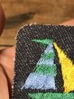 デニム生地にヨットが描かれた70〜80年代ビンテージ刺繡ワッペン