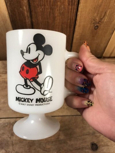 画像3: Federal Mickey Mouse Milk Glass Footed Mug　ミッキーマウス　ビンテージ　フッテッドマグ　ミルクグラス　70年代