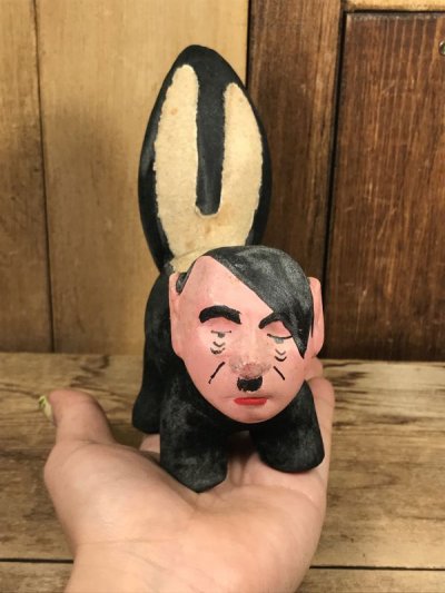 画像3: Hitler The Skunk Felt Cermanic Figure　ヒトラー　ビンテージ　置物　スカンク　40年代