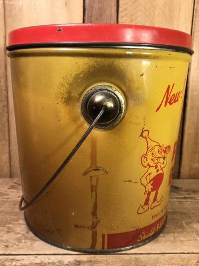 画像1: Shedd's Peanut Butter Tin Pail Can　ピーナッツバター　ビンテージ　ブリキ缶　50〜60年代