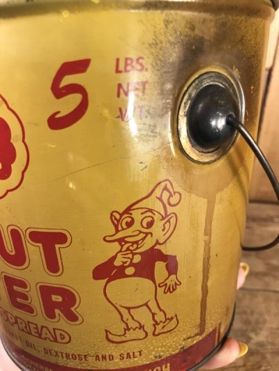 画像2: Shedd's Peanut Butter Tin Pail Can　ピーナッツバター　ビンテージ　ブリキ缶　50〜60年代