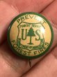 森林火災などを防ぐU.S. Forest Serviceアメリカ森林局の〜60年代ビンテージ缶バッジ