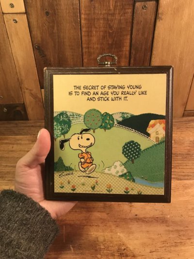 画像3: Hallmark Peanuts Snoopy Message Wood Wall Hanging　スヌーピー　ビンテージ　壁掛け　70年代