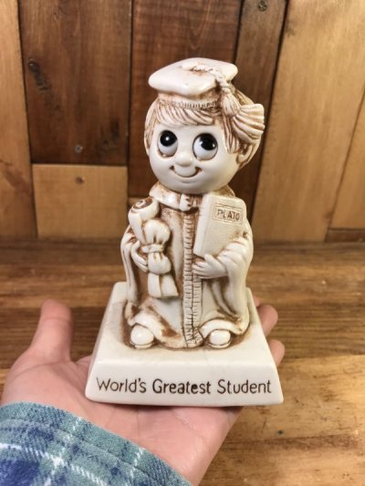 画像3: Sillisculpts “World's Greatest Student” Message Doll　シリスカルプス　ビンテージ　メッセージドール　70年代