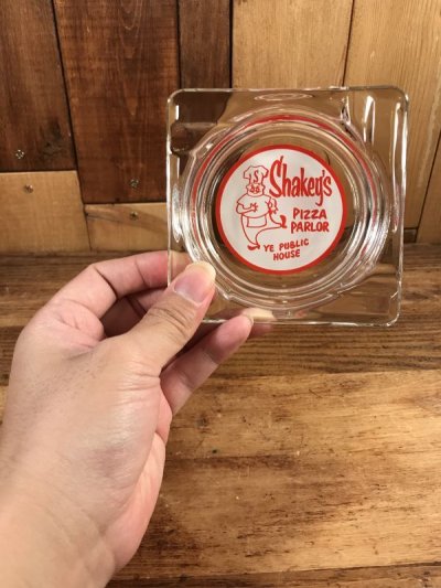 画像3: Shakey's Pizza Parlor Glass Ashtray　シェイキーズピザ　ビンテージ　灰皿　アシュトレイ　70年代