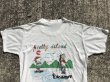 スヌーピーとウッドストックの染み込みプリントの70年代ビンテージTシャツ