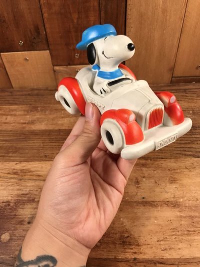 画像3: Snoopy Peanuts “Open Car” Squeeze Toy　スヌーピー　ビンテージ　スクイーズトイ　オープンカー　80年代