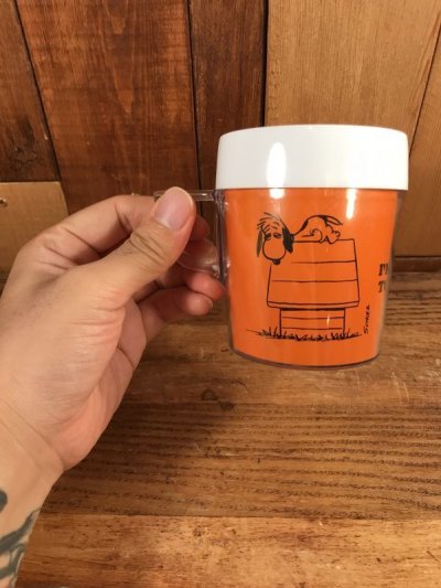 画像3: Peanuts Snoopy “I Think I'm Allergic To Morning” Thermo Mug　スヌーピー　ビンテージ　サーモマグカップ　70年代