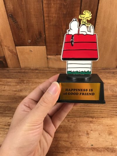 画像2: Aviva Peanuts Snoopy & Woodstock “Happiness Is A Good Friend” Trophy　スヌーピー　ビンテージ　トロフィー　70年代