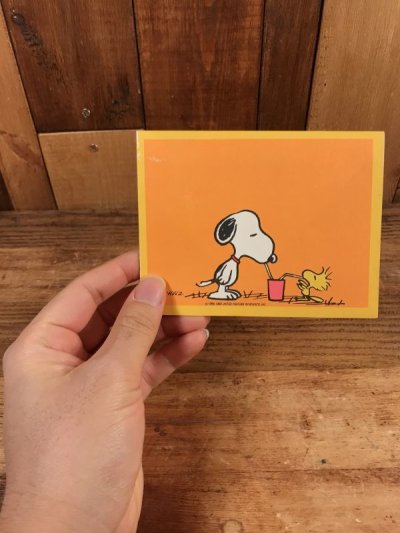 画像3: Hallmark Peanuts Snoopy & Woodstock “Straw” Greeting Card　スヌーピー　ビンテージ　グリーティングカード　ウッドストック　70〜80年代