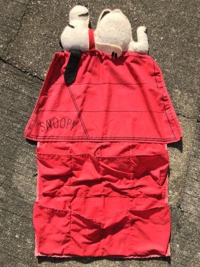 画像3: Peanuts Snoopy Cotton Wall Pocket Bag　スヌーピー　ビンテージ　ウォールポケット　シューバッグ　70年代