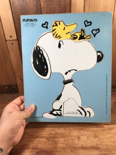 画像3: Playskool Peanuts Snoopy & Woodstock “Good Grief!” Wood Puzzle　スヌーピー　ビンテージ　ウッドパズル　70年代