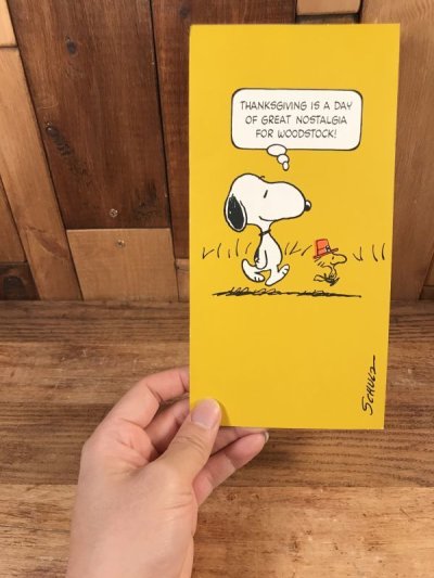 画像3: Hallmark Peanuts Snoopy “Thanksgiving Is A Day...” Greeting Card　スヌーピー　ビンテージ　グリーティングカード　70〜80年代