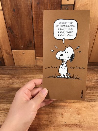 画像3: Hallmark Peanuts Snoopy “Without You On...” Greeting Card　スヌーピー　ビンテージ　グリーティングカード　70〜80年代