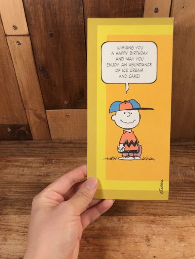 画像3: Hallmark Peanuts Charlie Brown “Wishing You...” Greeting Card　チャーリーブラウン　ビンテージ　グリーティングカード　スヌーピー　70〜80年代