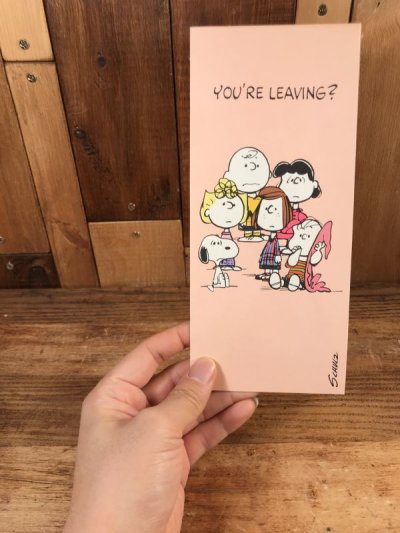 画像3: Hallmark Peanuts Gang “You're Leaving?” Greeting Card　スヌーピー　ビンテージ　グリーティングカード　ピーナッツギャング　70〜80年代