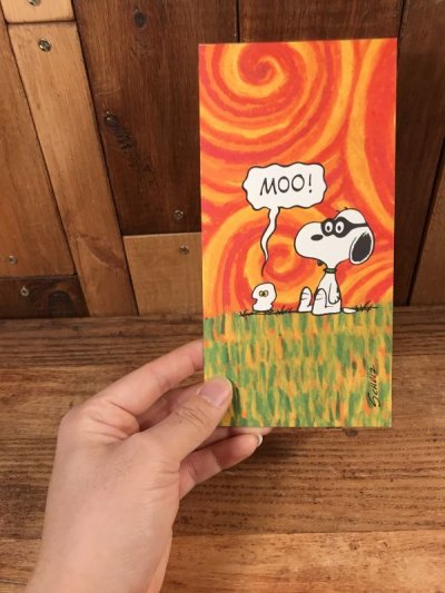 画像3: Hallmark Peanuts Snoopy “Moo!” Greeting Card　スヌーピー　ビンテージ　グリーティングカード　70〜80年代