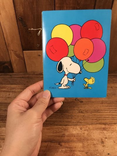 画像3: Hallmark Peanuts Snoopy “Balloon” Greeting Card　スヌーピー　ビンテージ　グリーティングカード　ウッドストック　70〜80年代