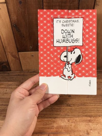 画像3: Hallmark Peanuts Snoopy “It's Christmas, Sweetie!...” Greeting Card　スヌーピー　ビンテージ　グリーティングカード　70〜80年代