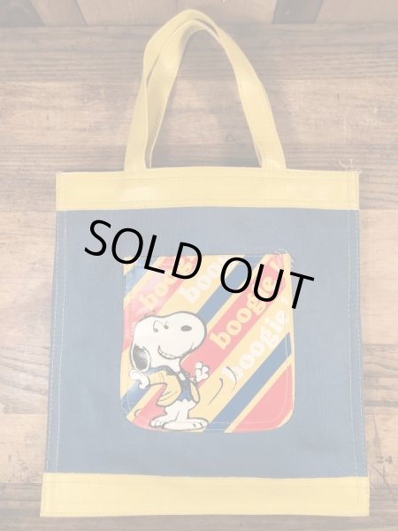 Peanuts Snoopy “Boogie!” Tote Bag スヌーピー ビンテージ トート