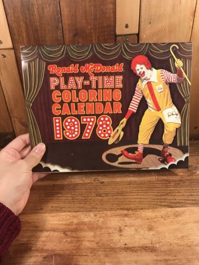 画像3: Ronald McDonald Play-Time “1978” Coloring Calendar　マクドナルド　ビンテージ　カラーリングブック　ロナルド　70年代