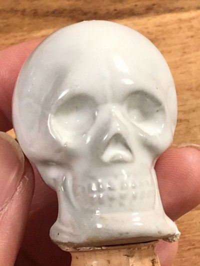 画像1: Skonk Poison Skull Decanter　スカル　ビンテージ　デカンタ　ポイズンボトル　50年代