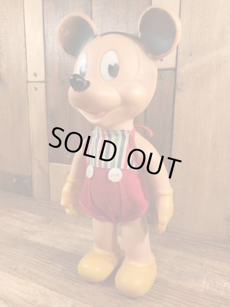 The Sun Rubber Disney Mickey Mouse Squeeze Doll ミッキーマウス