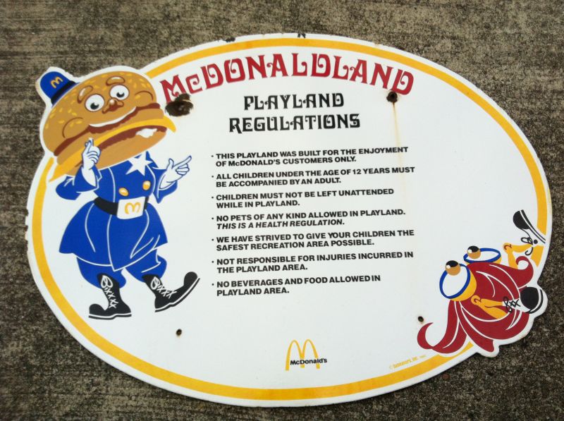 McDonald's Display Signboard ビンテージ マクドナルド 店頭用 