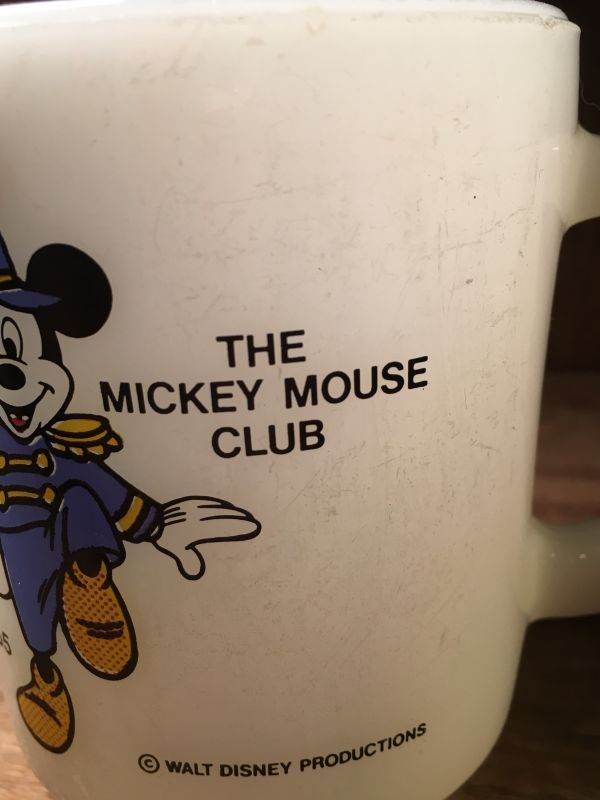 The Mickey Mouse Club Fire King Mug ビンテージ ディズニー ミッキー