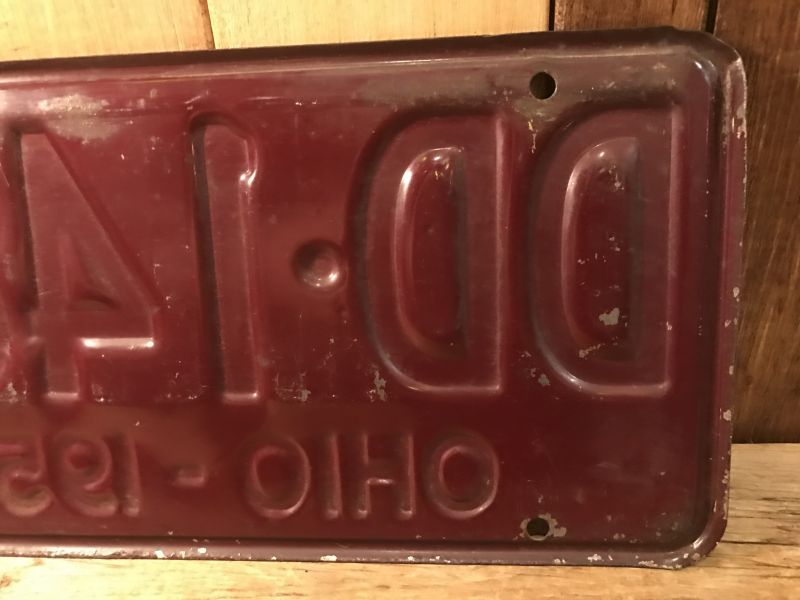 50's OHIO Vintage LICENSE PLATES ビンテージ オハイオ州 アメリカ