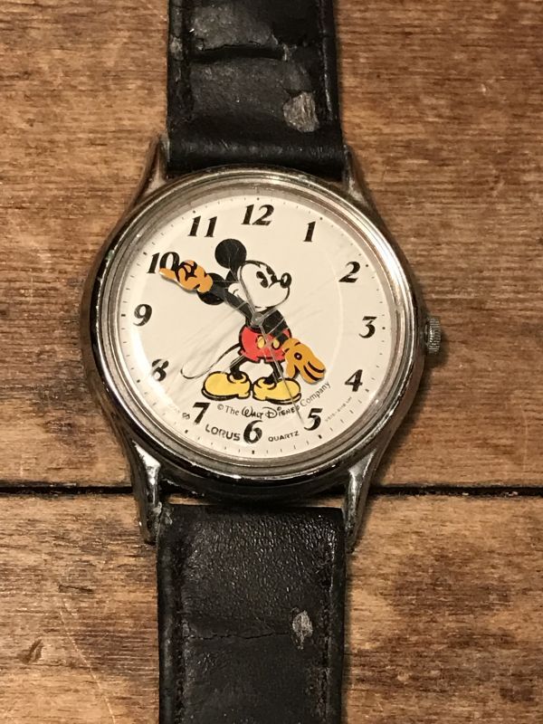 まる55昭和レトロミッキーマウス ヴィンテージ腕時計