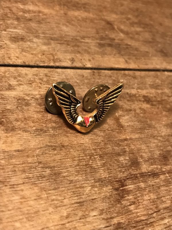 Wing Heart Metal Pins ビンテージ ピンバッジ ウイングハート ピンズ 80年代 ヴィンテージ vintage - STIMPY( Vintage Collectible Toys）スティンピー(ビンテージ コレクタブル トイズ）