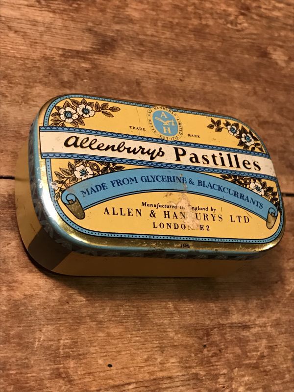 Allenburys Pastilles Tin Can ビンテージ トローチ 缶 50年代 ヴィンテージ vintage - STIMPY( Vintage Collectible Toys）スティンピー(ビンテージ コレクタブル トイズ）