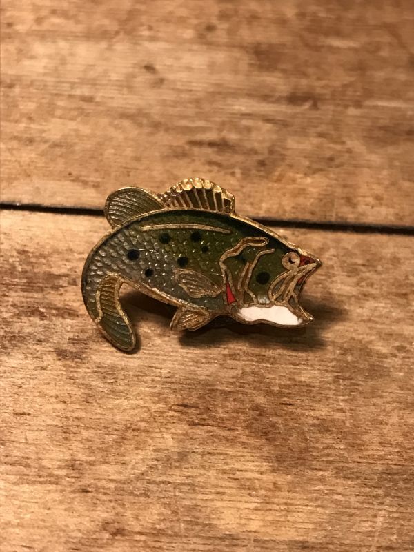 Black Bass Metal Pins ビンテージ ブラックバス ピンズ ピンバッジ 80