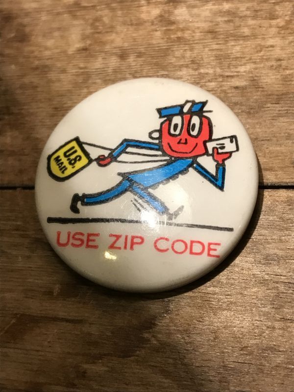 Mr Zip Can Badge ミスタージップ ビンテージ アドバタイジング 企業キャラクター 缶バッジ バッチ 60年代 ヴィンテージ Vintage Stimpy Vintage Collectible Toys スティンピー ビンテージ コレクタブル トイズ