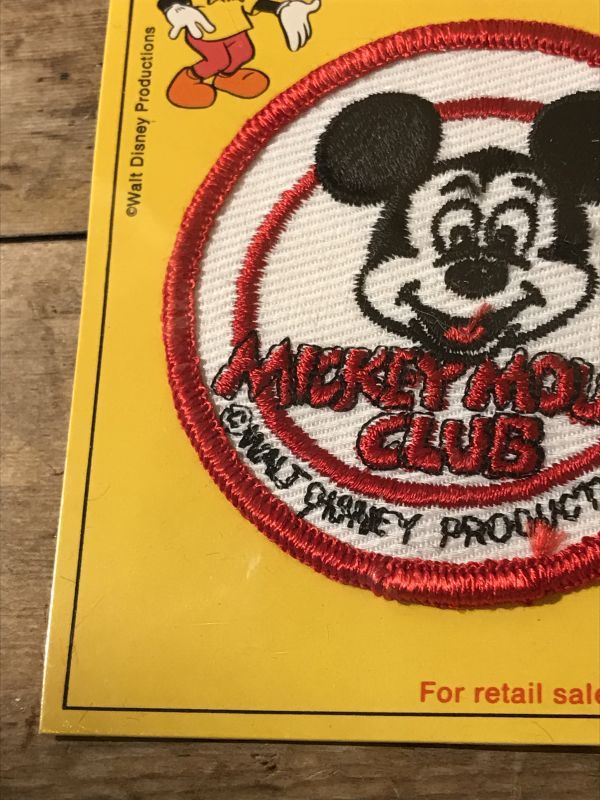 Mickey Mouse Club Patch ミッキーマウスクラブ ビンテージ ワッペン 