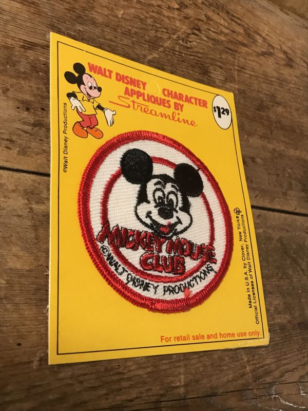 Mickey Mouse Club Patch ミッキーマウスクラブ ビンテージ ワッペン ディズニー disney 70年代 ヴィンテージ  vintage - STIMPY(Vintage Collectible Toys）スティンピー(ビンテージ コレクタブル トイズ）